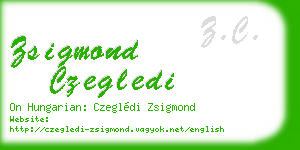 zsigmond czegledi business card