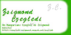 zsigmond czegledi business card